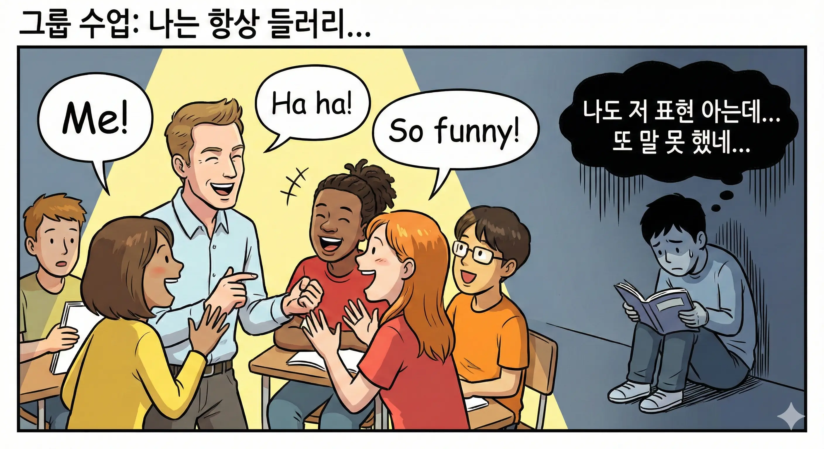 1:1 영어회화 수업 일러스트